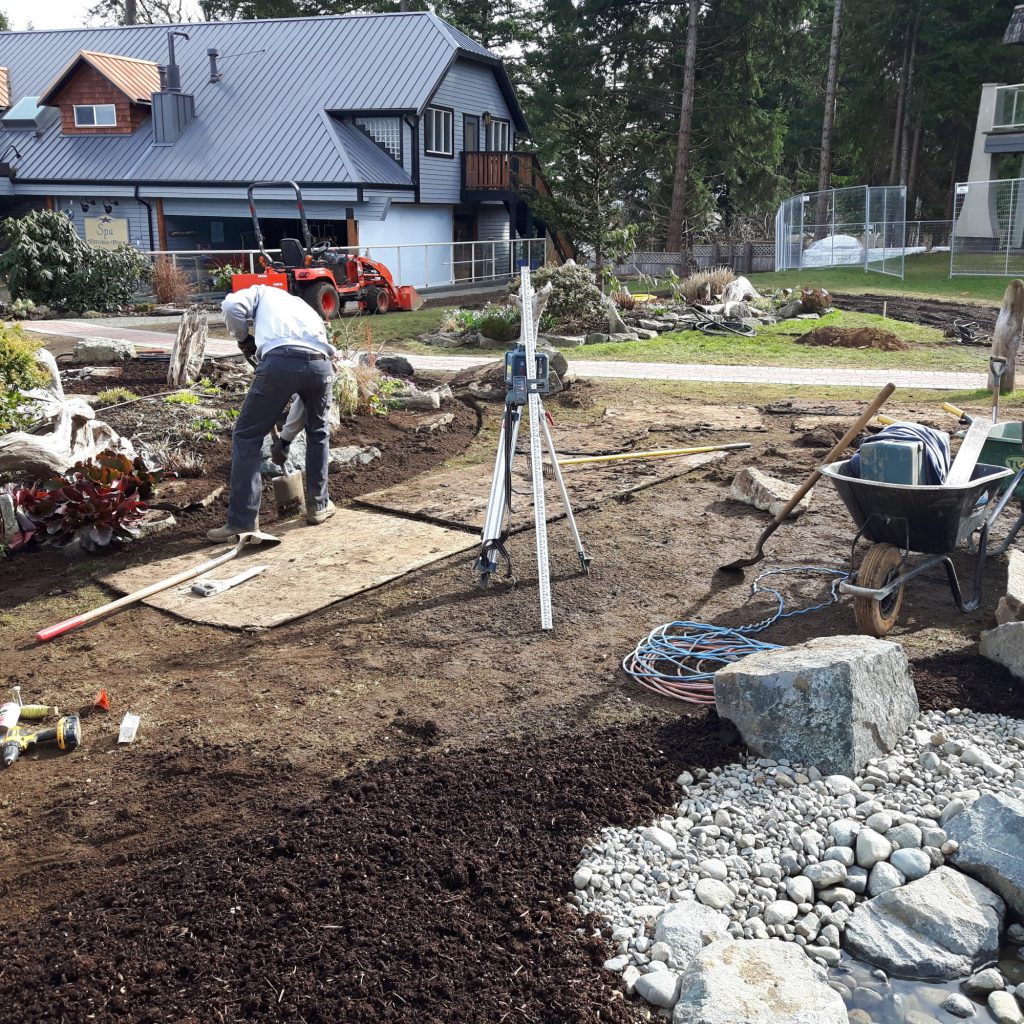 Kingfisher garden installation